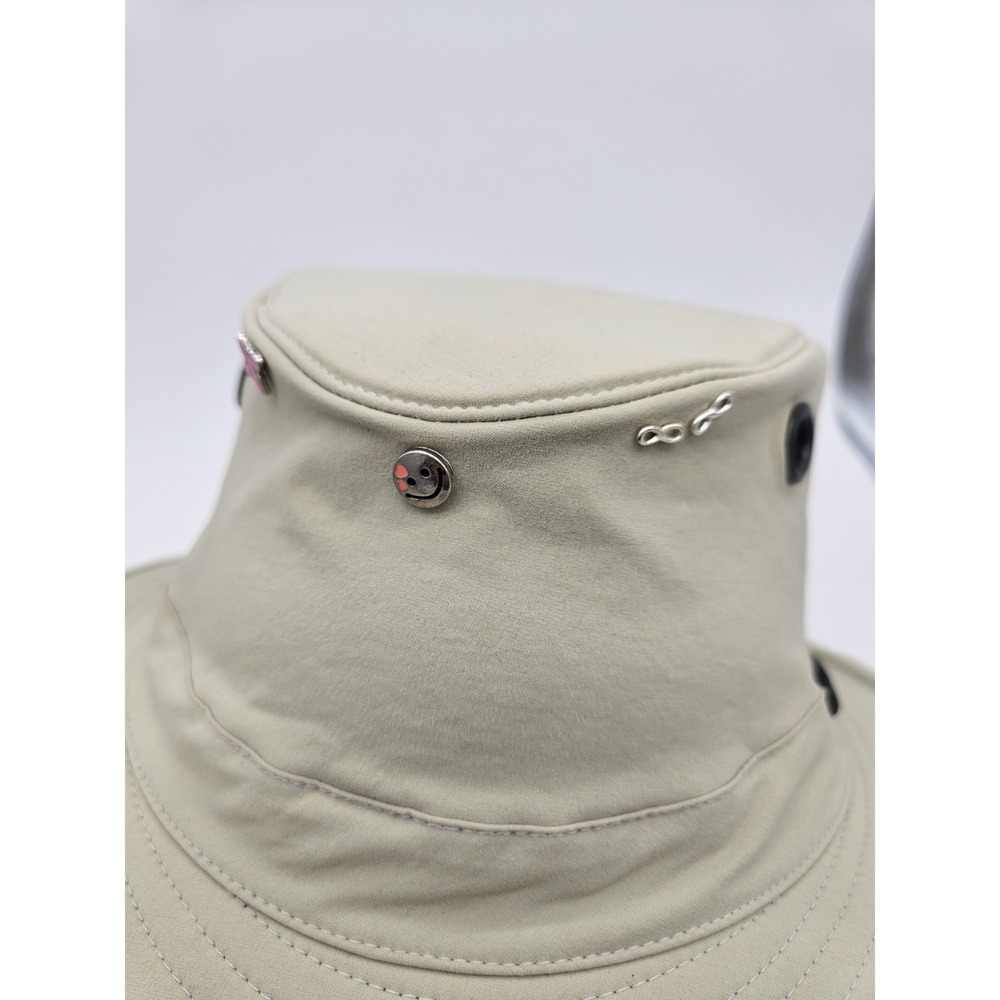 The Tilley Ladies Endurable Bucket Hat Size 7.25 (22.75") Khaki - Embellished - Picture 2 of 16